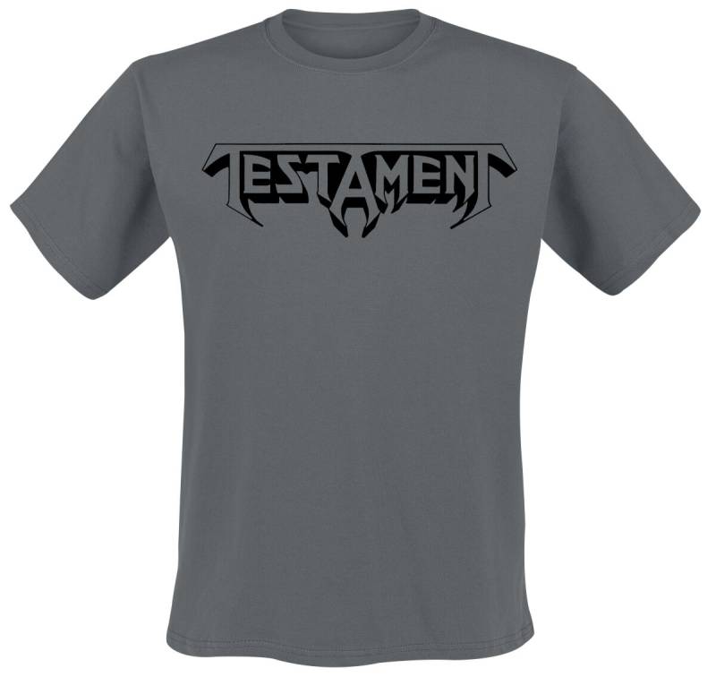 Testament T-Shirt - Bay Area Thrash Blackout - S bis XL - für Männer - Größe M - charcoal  - Lizenziertes Merchandise! von Testament