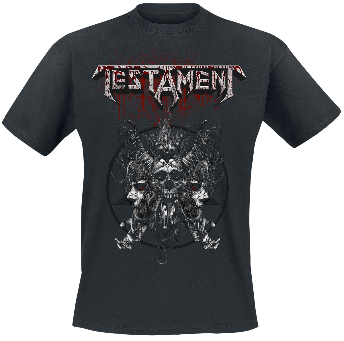 Testament T-Shirt - Skull Blood - S bis XXL - für Männer - Größe L - schwarz - Lizenziertes Merchandise! Testament T-Shirt - Skull Blood - S bis XXL - für Männer - Größe L - schwarz - Lizenziertes Merchandise! von Testament