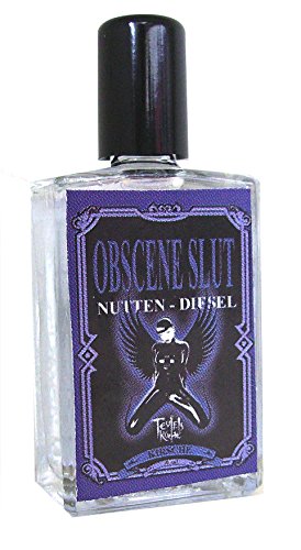 Teufelsküche Nuttendiesel: "Obscene Slut" Sinnliches Eau de Parfum mit Lorbeerkirsche (10 ml Tupfflakon) von Teufelsküche