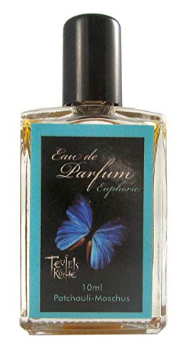 Teufelsküche Patchouli"Euphoric", Patchouly mit Moschus, Eau de Parfum für Herren, Gothic Parfum, Mini Flakon, 10ml Glasflakon, Gotik Patchouly von Teufelsküche