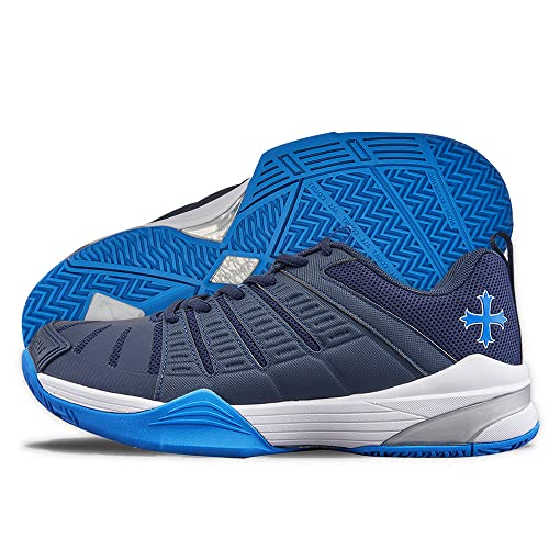 Teuton, AC1 All-Court, Schuhe, blau, 44 - Hallenschuhe - Squash Tennis Handball Padel Volleyball Pickleball - Indoor Schuhe von Teuton