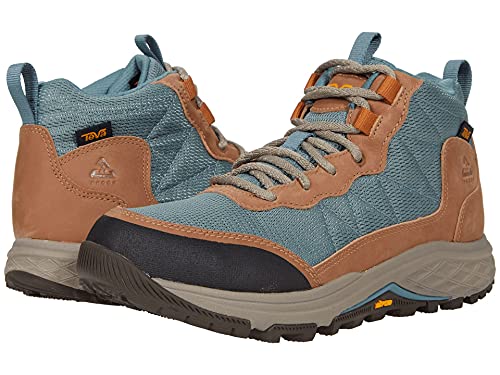 TEVA Women's Ridgeview Mid Durable Breathable Waterproof Hiking Boot, Tan/Trooper, 39.5 EU von Teva