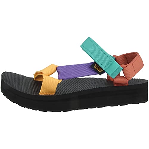 Teva Damen Midform Universal Sandale, Helle Retro-Multi, 39 EU von Teva