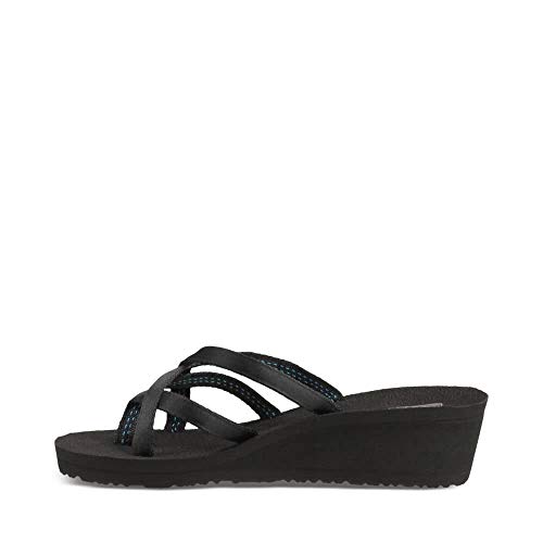 Teva Damen Mush Mandalyn Ola 2 Flip-Flop Sandale, schwarz, 35 EU von Teva