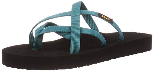 Teva Damen Olowahu Sandal Womens Pantoffeln, Blau (Deep Lake Dlk), 36 EU von Teva