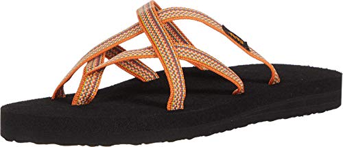 Teva Damen Olowahu Sandal Womens Pantoffeln, Orange (Antiguous Sunflower Asnf), 36 EU von Teva