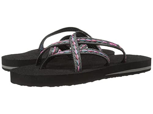 Teva Damen Olowahu W's Sport-& Outdoor Sandalen, Schwarz (739 Felicitas Black), 42 EU von Teva