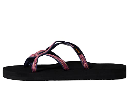 Teva Damen Olowahu Womens Flipflop, Palms Indigo/Rose Violet, 36 EU von Teva