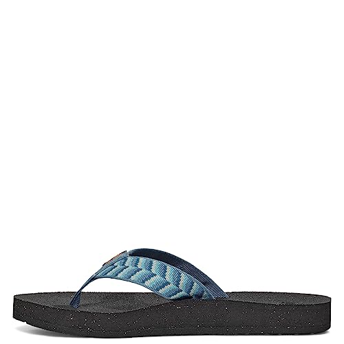 Teva Damen Umklappen Sandale, Retro Geometrisch Blau, 40 EU von Teva