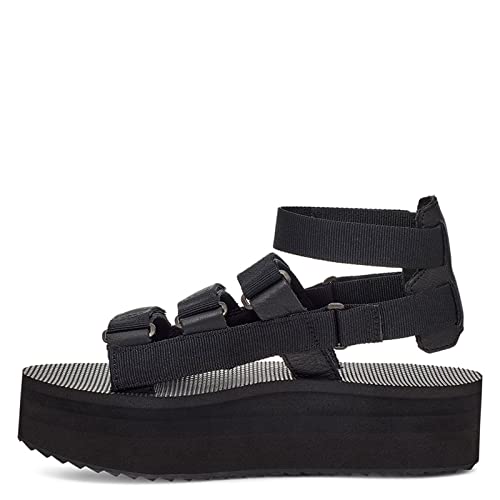 Teva Damen W Flatform Mevia Sandalen, Schwarz, 42 EU von Teva