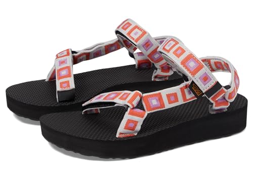 Teva Damen W Midform Universal Sandale, Retro Squares Explore, 41 EU von Teva