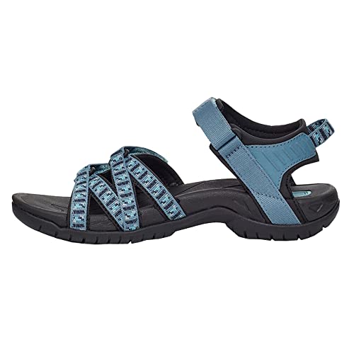 Teva Damen W Tirra Sandale, Stacks Blue Mirage, 41 EU von Teva