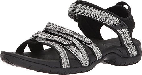 Teva Damen W Tirra Sport-& Outdoor Sandalen, Weiß (Black/White Multi), 36.5 EU von Teva