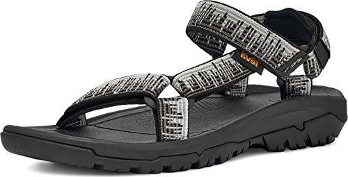 Teva Hurricane Xlt2 Herren-Sandalen mit EVA-Schaum-Zwischensohle und robuster Durabrasion-Gummi-Außensohle, Atmosphere Schwarz/Grau, 39.5 EU von Teva