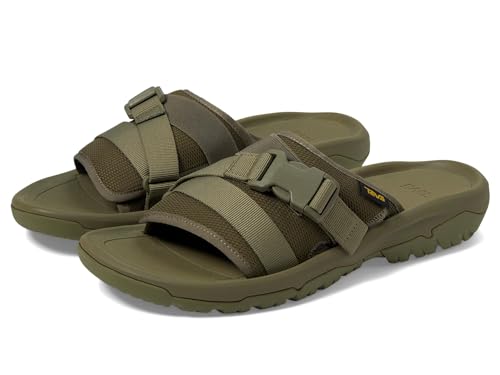 Teva Hurricane Verge Slide Sandale für Herren, Oliv/Blatt für mich (Leaf It to Me), 45.5 EU von Teva