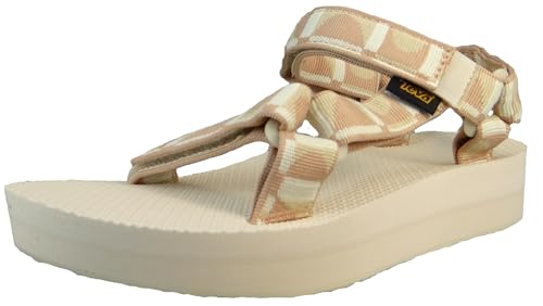 Teva W Midform Universal Sandal Beige-Pink - Bequeme modische Damen Sandale, Größe EU 36 - Farbe Bounce Maple Sugar von Teva