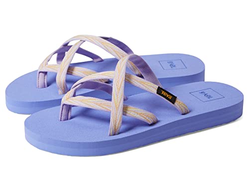 Teva Kids' Olowahu Flip-Flop, Palms Lilac, 13 Little Kid von Teva