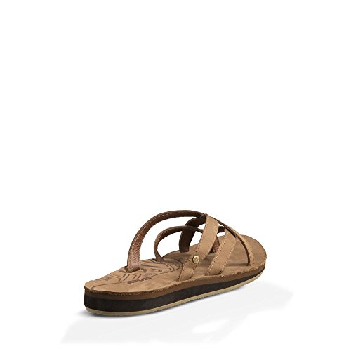 Teva Olowahu Leather W's Damen Sport- & Outdoor Sandalen, Braun (bison 561), EU 36 von Teva