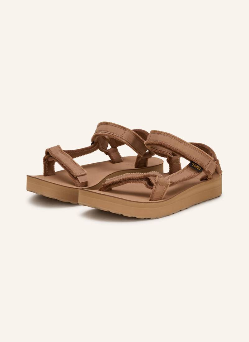 Teva Sandalen Midform Universal Canvas braun von Teva