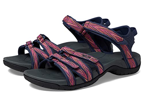 Teva Women's Tirra Sandal, Palms Indigo/Rose Violet, 7.5 von Teva