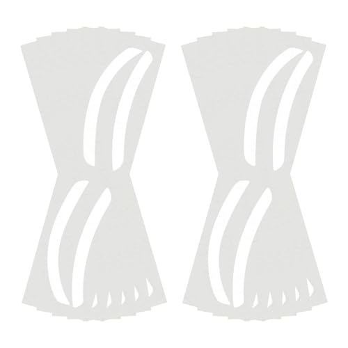 Airbrush Eyebrow -Aufkleber, Airbrush -Brauenscheibenstreifen | Airbrush Brow Mapping -Vorlage | 10 Paare Augenbrauenfärbem Shaper, Augenbrauenschutz Filmstreifen für Tönung Make -up von Tewzafiya