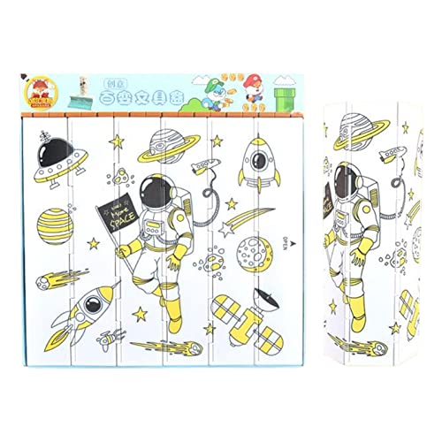 Aufrollbares Federmäppchen | Große Bleistiftbox Ästhetisches Bleistift-Organizer-Etui - Ästhetisches großes Federmäppchen, Stiftebox, Stifte-Organizer, kreative Tasche, Stifteetui, Schulbedarf von Tewzafiya