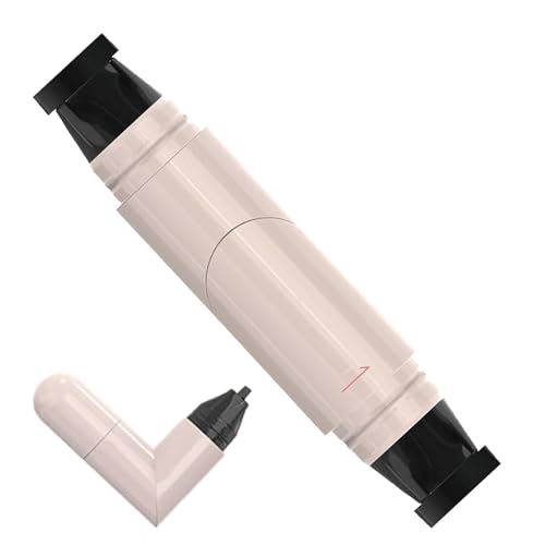 Eye Liner Stempelwerkzeug, Eye Liner Stamp Pen - Augenform Schablone | Doppelte endete, schauchsicheres langlebiges Liner-Bleistift-Stift-Applikator für einfache Augenbrauenformung und Make-up von Tewzafiya