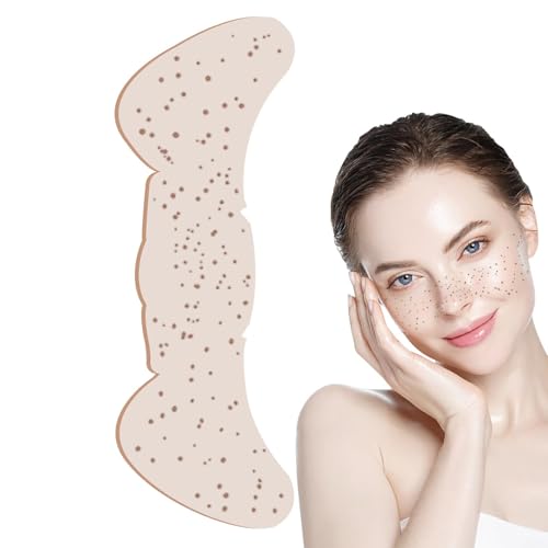Glitzerflecken-Patches für das Gesicht, Make-up-Patches - Temporäre Aufkleber mit Glitzer-Sommersprossen - Temporäre Aufkleber mit künstlichen Sommersprossen für Freunde, Männer, Frauen, Erwachsene von Tewzafiya