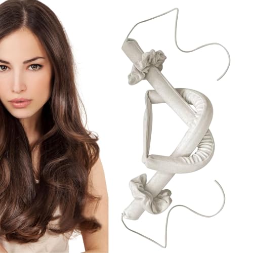 Hitzelose weiche Haarwalzen, weiche flexible Haarwalzen - Schaumkissen -Flecken hitzfreie Lockenläder Haarwalzen - Night Beauty Tool für Kinder Mädchen flexible Lockenzubehör von Tewzafiya