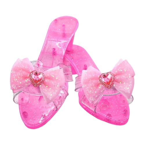 Mädchen Prinzessinnenschuhe | Kristall High Heels für Prinzessinnen | Verkleidungsschuhe Kristall Für Bühne Maskenball Feier Karneval Schule Kostüm Tag von Tewzafiya