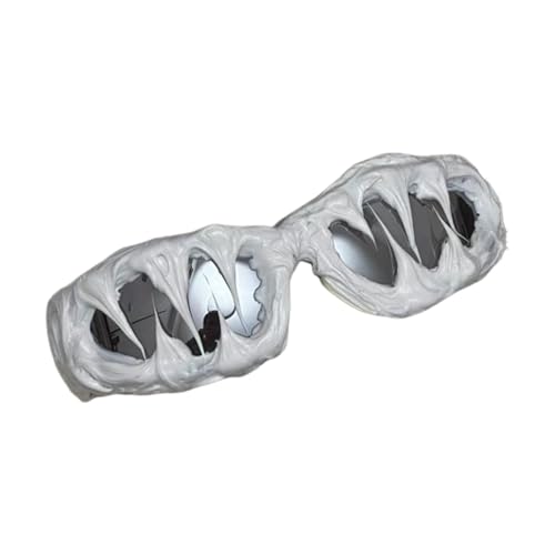 Tewzafiya Halloween Brille,Lustige Brillen Für Erwachsene | UV400 Schutz Stylische Dunkle Mode Sonnenbrille Für Frauen Urlaub Konzert Party von Tewzafiya