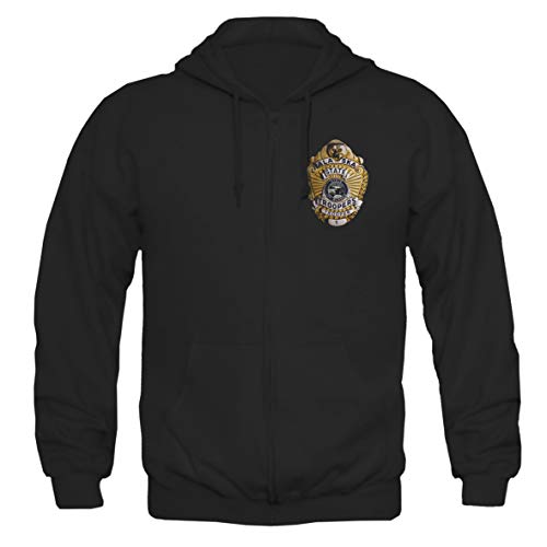Alaska State Troopers FBI NYPD Texas Sheriff Route 66 Amerika schwarz Kapujacke Jacke XL von Tex-Ha