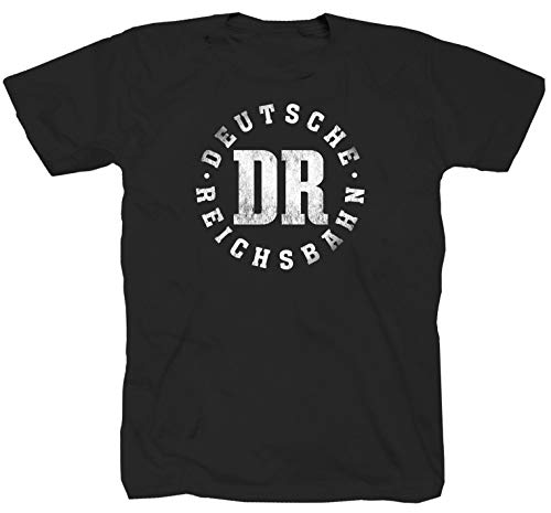 Deutsche Reichsbahn DR Mitropa DDR Eisenbahn Lokomotive schwarz T-Shirt Shirt XXL von Tex-Ha