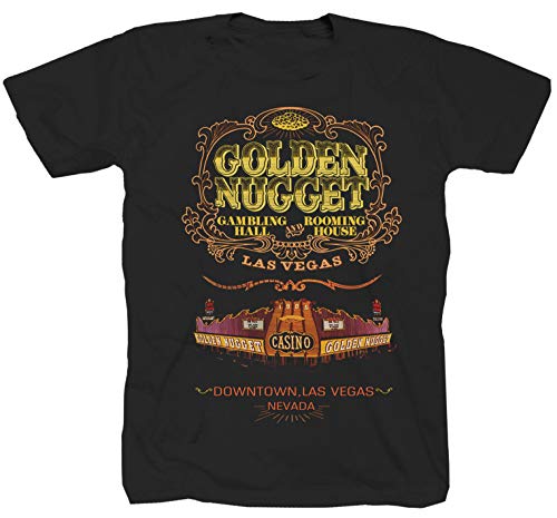 Golden Nugget Poker Las Vegas Mafia Casino Bobber Chopper Route 66 Shirt T-Shirt Polo L von Tex-Ha