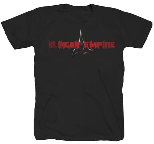 Klingonen Battlestar Empire Space Alien NASA Science Fiction Film Discovery Star Enterprise Nine Flash Gordon T-Shirt Shirt L von Tex-Ha