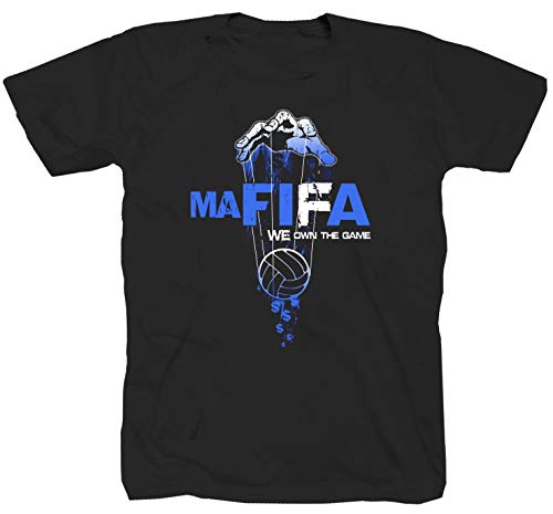 Mafifa Football Fussball Ultra Elf Club Ultras Hooligans Verband Mafia EM WM T-Shirt Shirt M von Tex-Ha