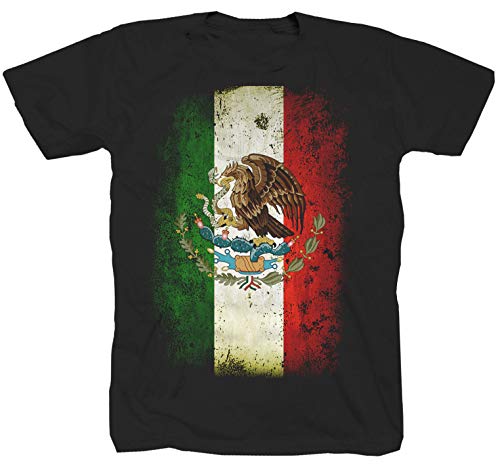Mexiko Flag Fussball Azteke Acapulco Tequila Sombrero Kuba USA Amerika T-Shirt Shirt Polo 3XL XXXL von Tex-Ha