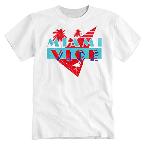Miami Vice USA Baywatch Magnum Amerika Macgyver Knight Rider Weiss T-Shirt Shirt S von Tex-Ha