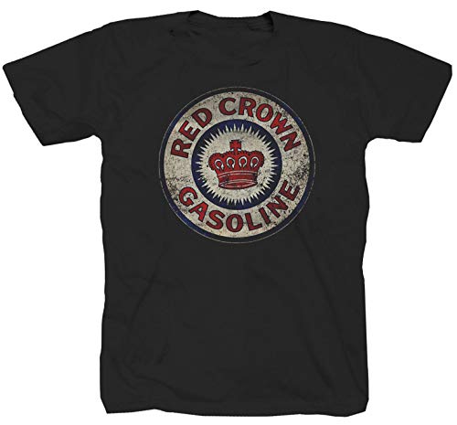 Red Crown Cafe Racer Chopper Oldschool America USA Route 66 Bobber T-Shirt Shirt Polo L von Tex-Ha