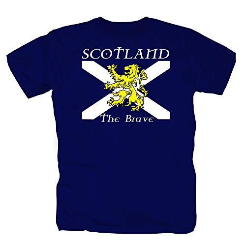 Scotland The Brave Schottland Norwegen Schweden England Glasgow Aberdeen Irland Braveheart Shirt Polo T-Shirt 3XL XXXL von Tex-Ha