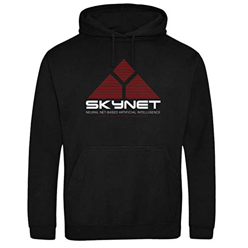 Skynet Terminator Science Fiction Film Gamer Computer schwarz Kapuzenpullover Hoodie L von Tex-Ha