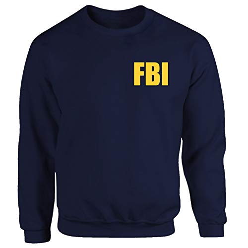Tex-Ha FBI Polizei LKA USA CSI CIS Navy USA DEA Mafia Amerika BKA Kripo Logo blau Sweatshirt XXL von Tex-Ha