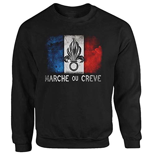 Tex-Ha Fremdenlegion Legion US Marines Seals französische Elite Spezial Einheit schwarz Pullover Sweatshirt Hoodie 3XL von Tex-Ha