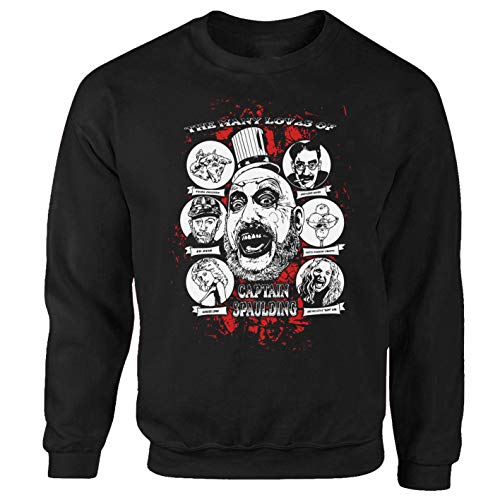 Tex-Ha Haus der 1000 Leichen Horror Film Splatter Evil Dead Walking Slasher Rock Heavy Metal Pullover schwarz Sweatshirt M von Tex-Ha