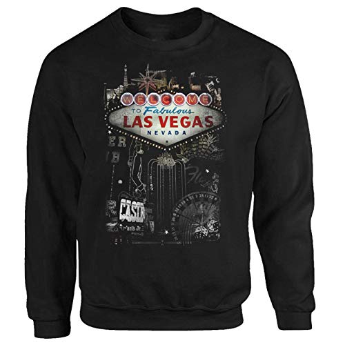 Tex-Ha Las Vegas Casino Roulette USA Route 66 FBI CSI Mafia Chopper Sweatshirt Pullover XXL von Tex-Ha