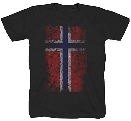 TEXHA Norwegen Fahne Shirt T-Shirt L von Tex-Ha