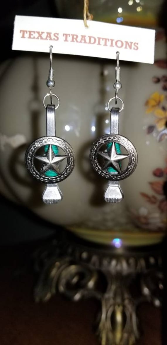 Ohrringe-Horseshoe Nagel Mit Texas Stern Ohrringe-Horseshoe Nagel Mit Texas Stern von TexTraditions