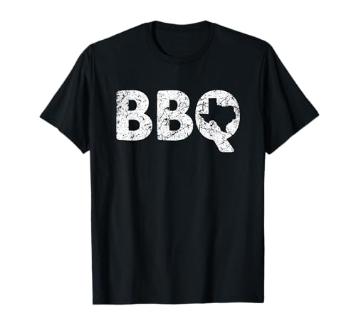 Texas BBQ TX Barbecue-Karte im Distressed-Look, für Herren, Damen und Kinder T-Shirt Texas BBQ TX Barbecue-Karte im Distressed-Look, für Herren, Damen und Kinder T-Shirt von Texas BBQ TX Barbecue Apparel & Gifts