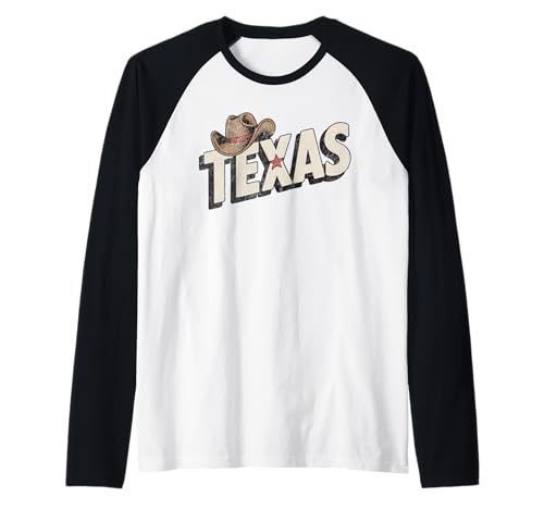 Herren Texas USA TX Vintage Houston Stolzer Texaner Amerikaner Raglan Herren Texas USA TX Vintage Houston Stolzer Texaner Amerikaner Raglan von Texas USA America Retro Hat Tee