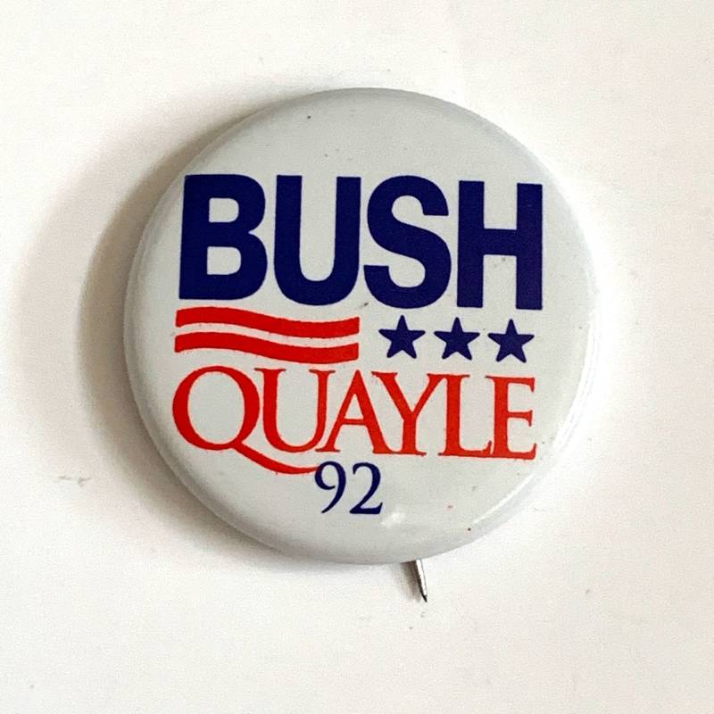 Bush Quayle 92 Pinback Button Pin George Republican Political 1992 von TexasGalTreasures